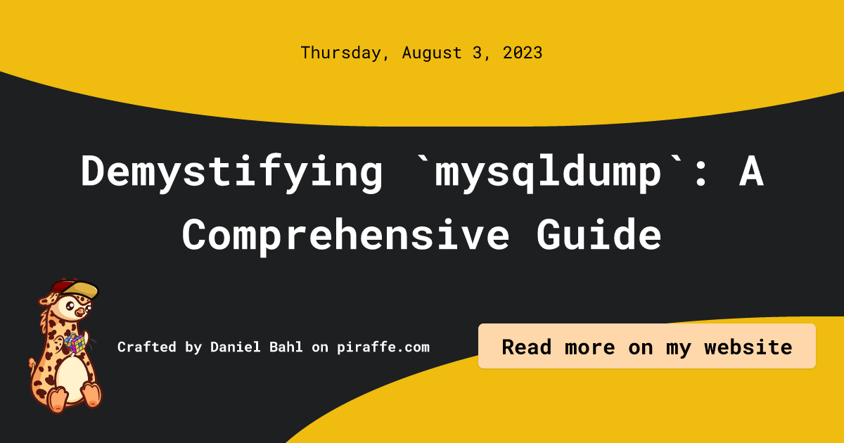 mysqldump the user specified as a definer